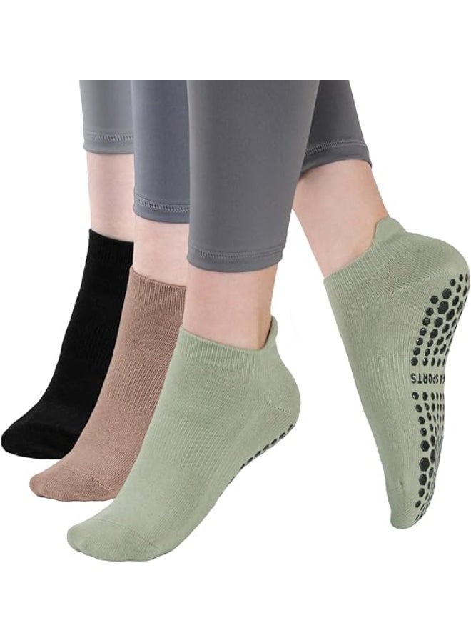 Women Yoga Socks Non Slip Ankle Grip Pilates Socks for Barre, Barefoot Workout, Athletic Socks - Image 5